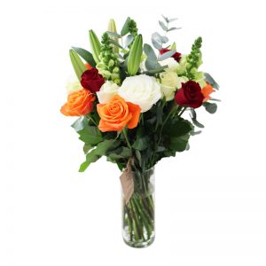 Mixed Roses Vase arrangement VM14