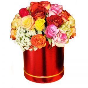 Red Roses Hat Box BX4