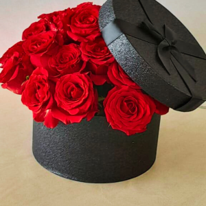 Round Black Hat Box