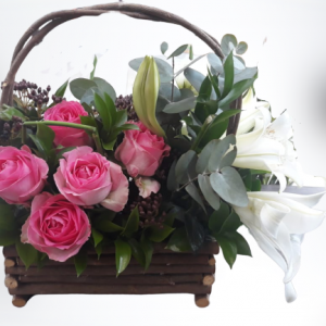 Rose & Lilies Basket